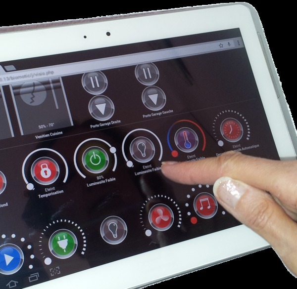 Controle à distance en domotique avec interface biomotic